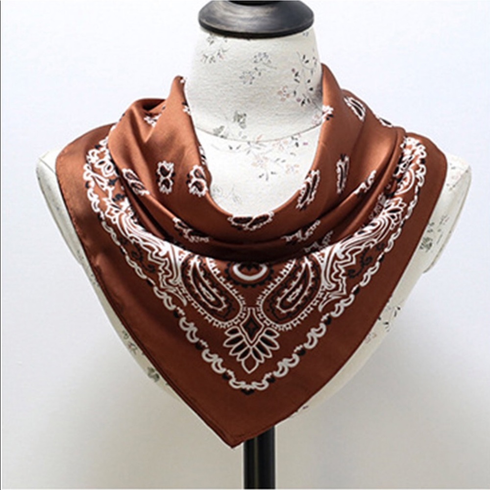 Large silky scarf
